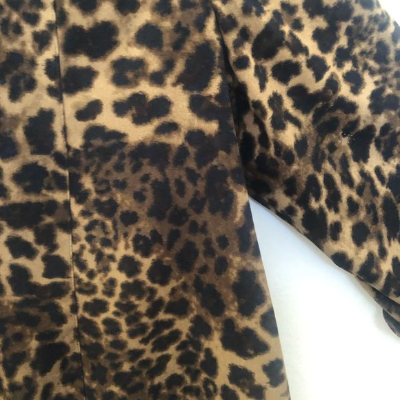 M Collection Leopard Print 3/4 Sleeve Blouse - Picture 13 of 16